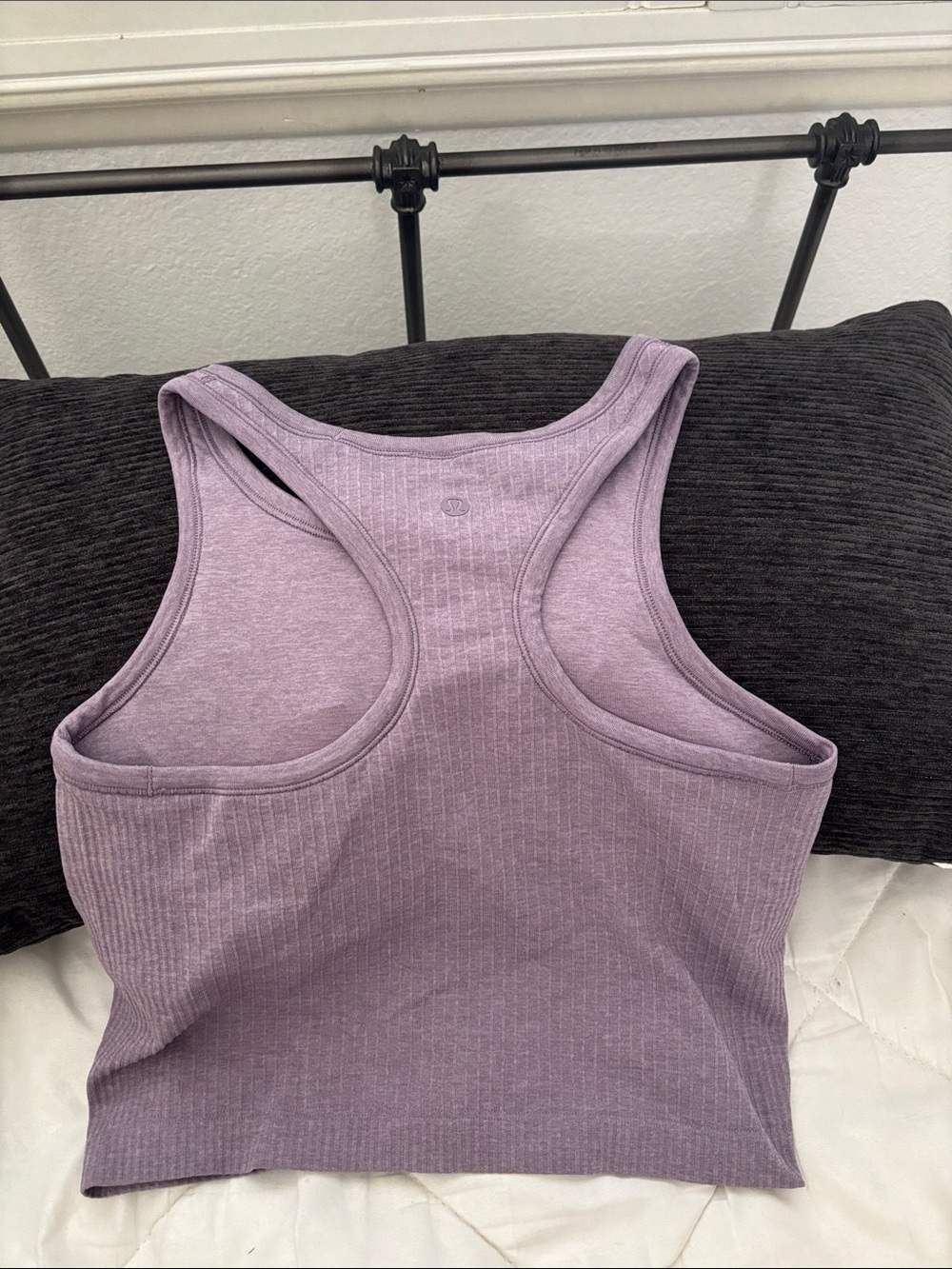 lululemon athletica Ribbed Cropped Tank - Lilac - Picture 2 of 4